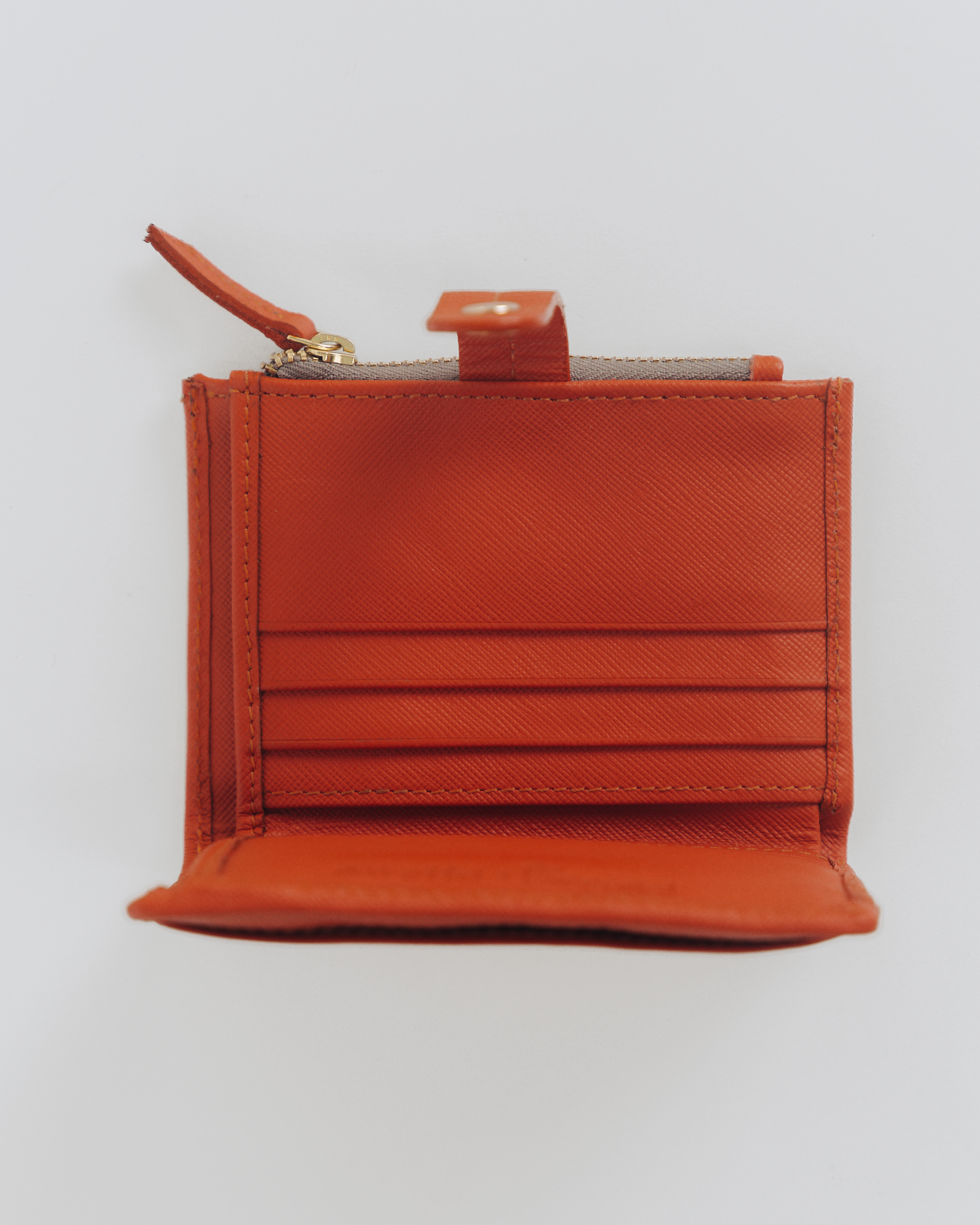Bifold wallet interior showing card slots