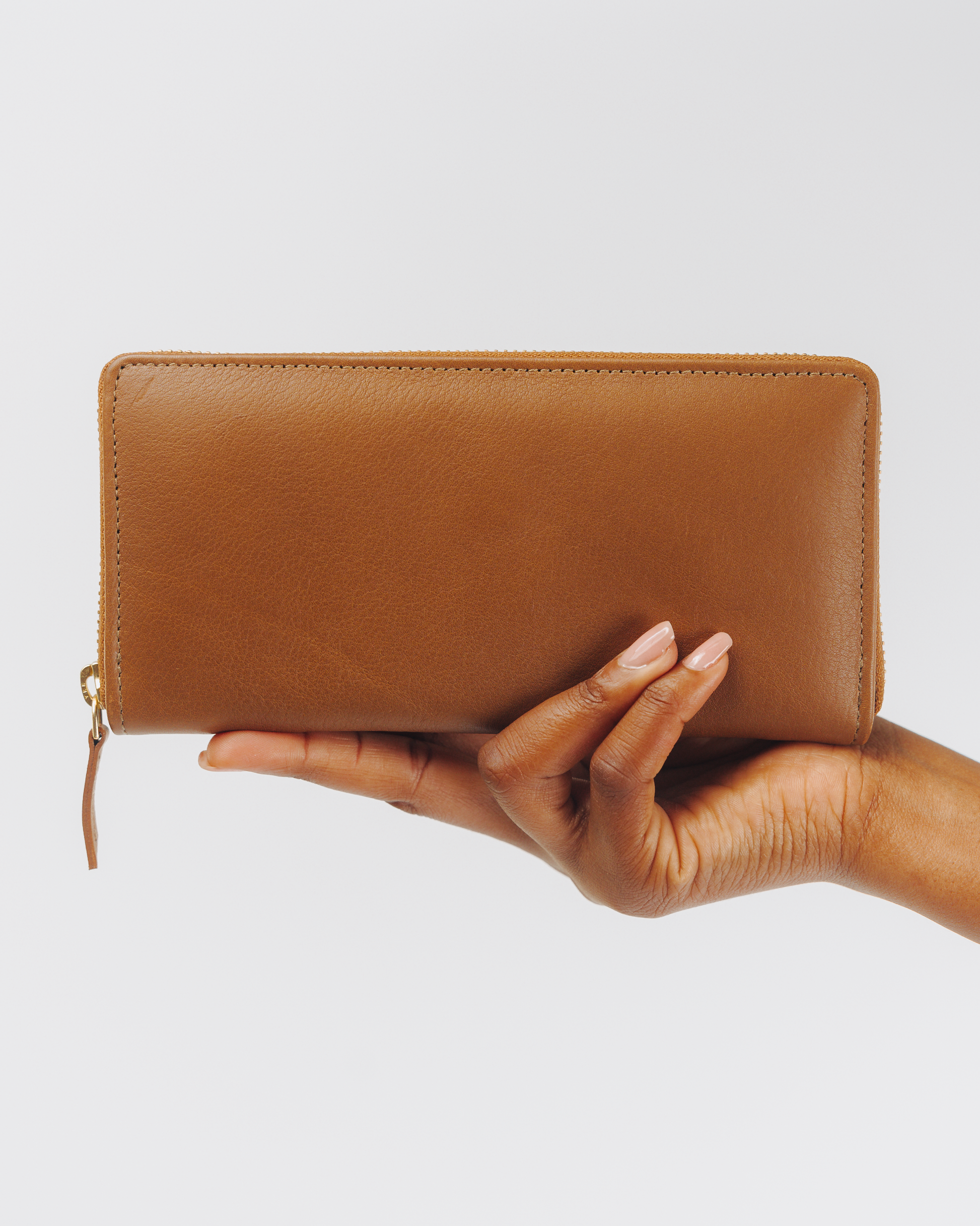 Brown sugar Long wallet back view 